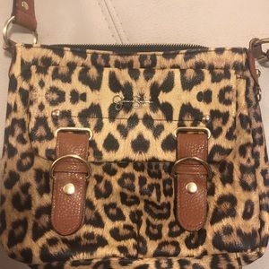 Jessica Simpson leopard print purse